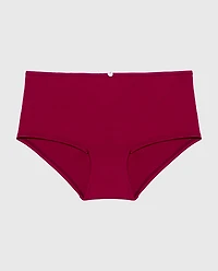 Ultrasoft Modal Boyshort  Panty with Rosette Detail Plum Rose