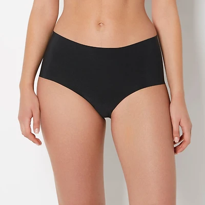 No Show High Waist Brief Panty Tuxedo Black