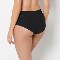 No Show High Waist Brief Panty Tuxedo Black