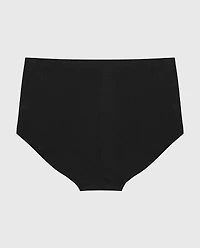 No Show High Waist Brief Panty Tuxedo Black
