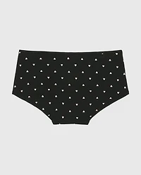 Ultrasoft Modal Boyshort Panty with Rosette Detail Tiny Heart