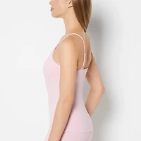 Casual Sleep Ribbed Tank With Lace Trim Sweet Dream