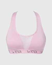 Soutien-gorge de sport à encolure ronde et maintien léger doux rêve