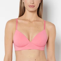Lightly Lined Wireless Bra Hot Pink