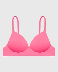 Lightly Lined Wireless Bra Hot Pink