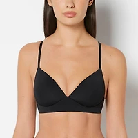 La Senza | Lightly Lined Wireless Bra Tuxedo Black Microfiber