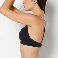 La Senza | Lightly Lined Wireless Bra Tuxedo Black Microfiber