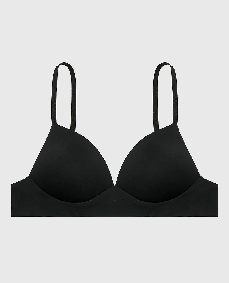 Lightly Lined Wireless Bra Tuxedo Black