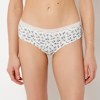 La Senza | Ultrasoft Modal Hipster Panty with Lace Trim in Sweet Dream | Modal | Breezy Floral | L
