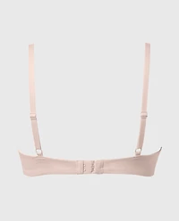No Show Bralette With Faux Wire Pearl Blush