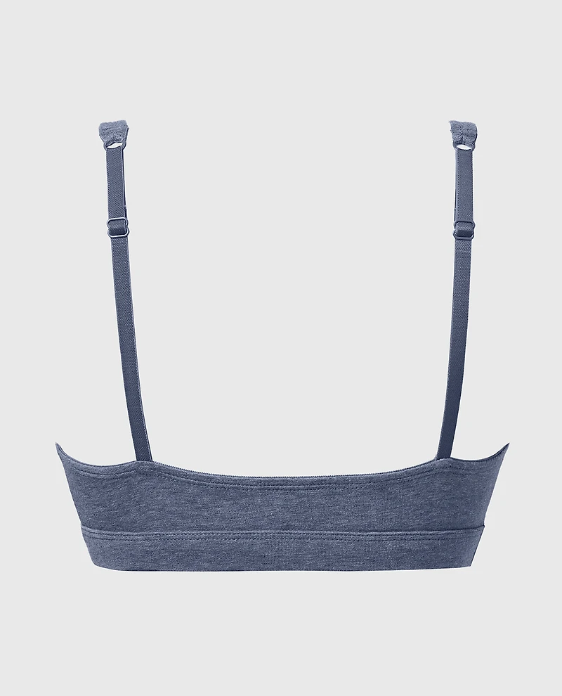 Minicami triangle en coton indigo rétro