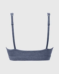 Minicami triangle en coton indigo rétro