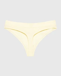 Wide Waist Cotton Thong Lemon Icing
