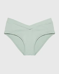 taille basse en coton à large bande de vert iceberg