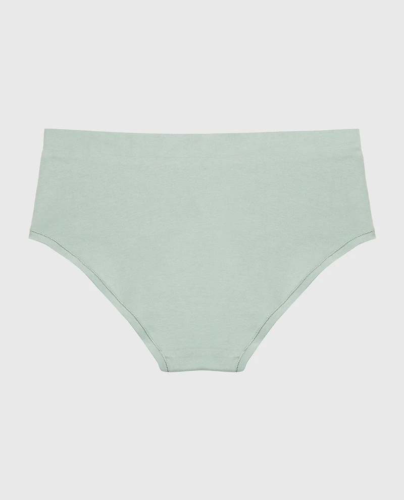 taille basse en coton à large bande de vert iceberg