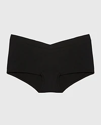 Boyshort Panty Wide Waist Tuexdo Black