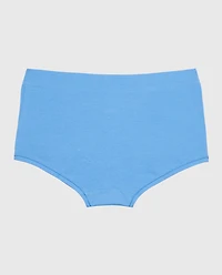 Boyshort Wide Waist Cotton Panty Azure Blue