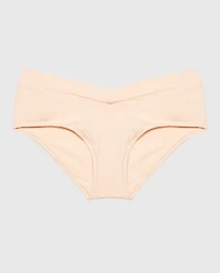 Hipster Wide Waist Cotton Panty Pearl Blush Heather