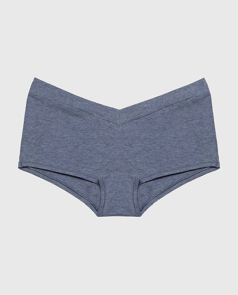 Garçonne en coton à large bande de taille indigo rétro chiné