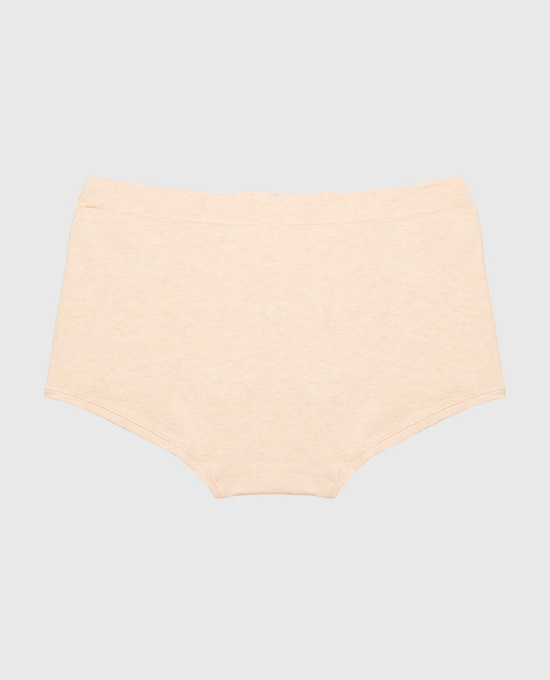 Boyshort Panty Wide Waist Pearl Blush Heather