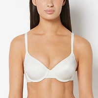 La Senza | Lightly Lined Full Coverage Bra with Afterglow Lace Trim in Ivory | Lace | Ivory | 36DDD