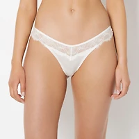 La Senza | Diva Thong Panty With Afterglow Lace Ivory