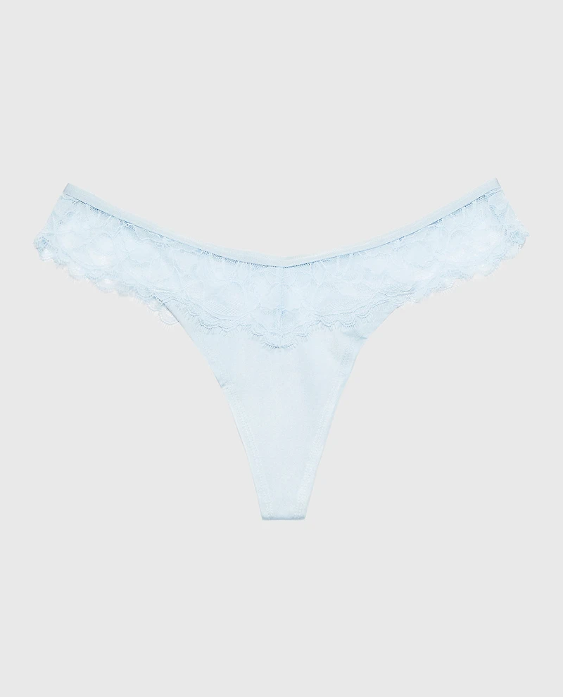 Diva Thong Panty With Afterglow Lace Skyway