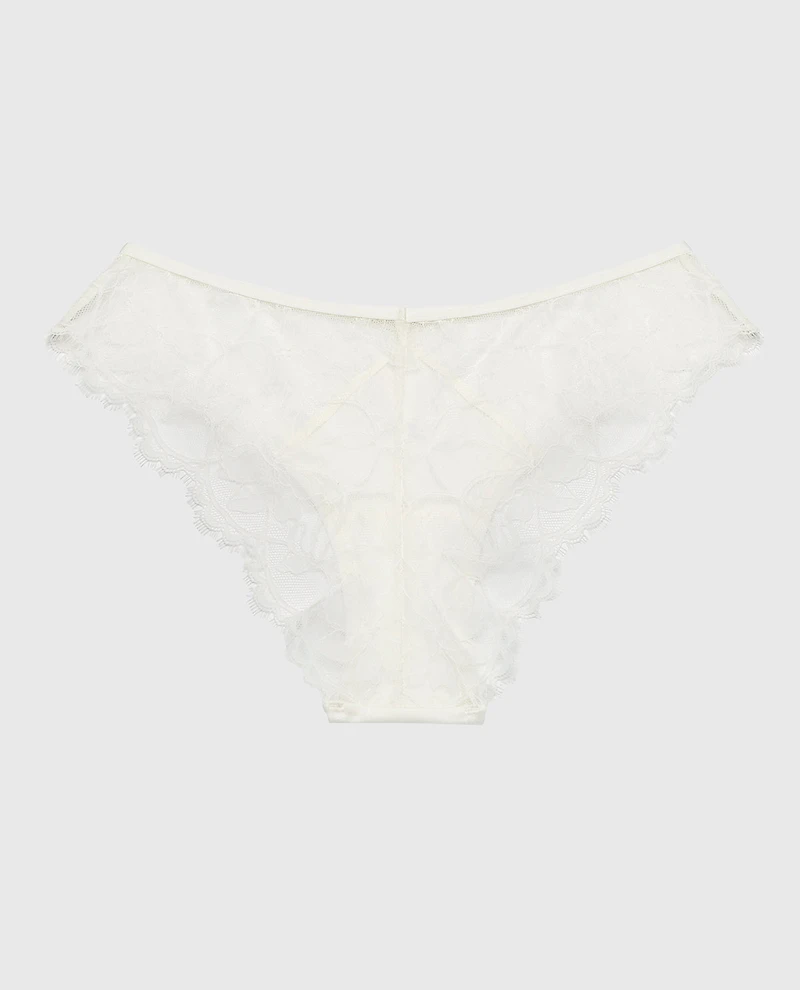 Diva Cheeky Panty With Afterglow Lace Ivory