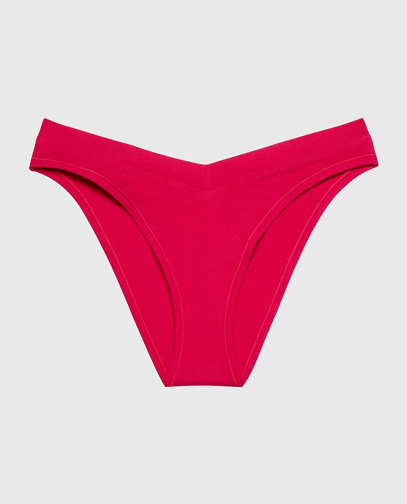 Bikini Wide Waist Cotton Panty Passion Red