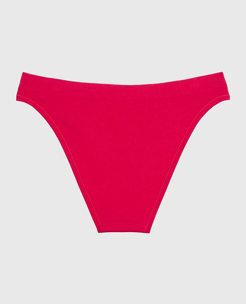 Bikini Wide Waist Cotton Panty Passion Red