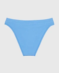 Bikini Wide Waist Cotton Panty Azure Blue