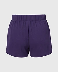 Casual Sleep Textured Knit Boxer Short Mulberry Purple