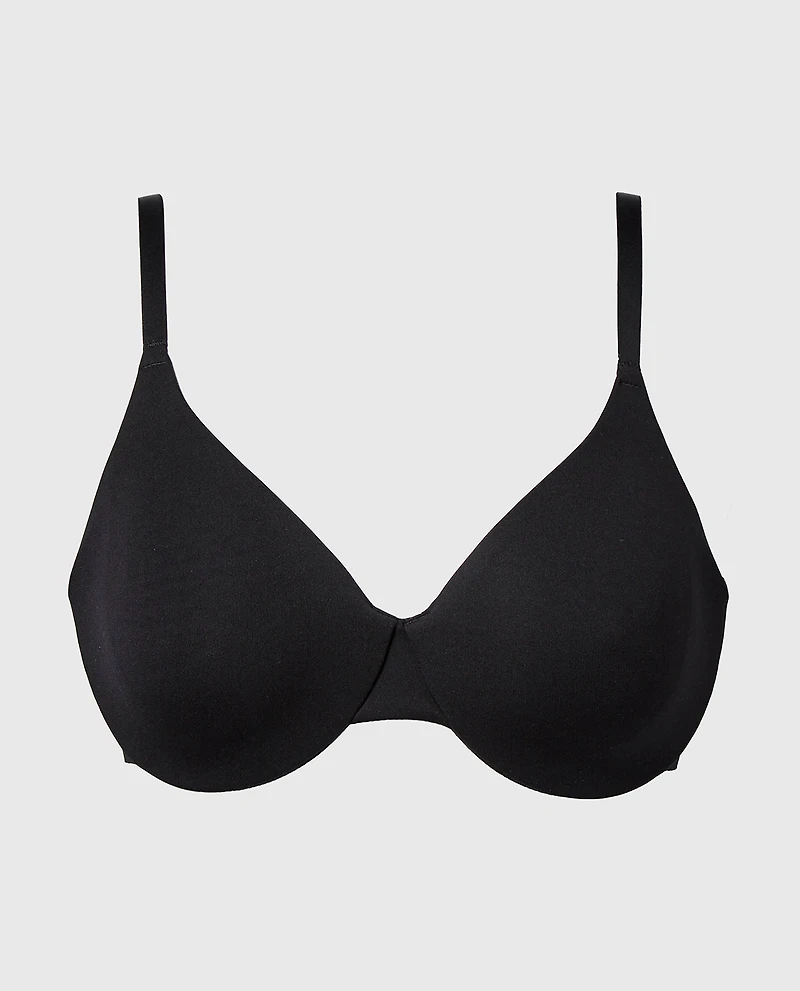 Full Coverage Unlined Bra Tuxedo Black
