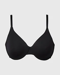 Full Coverage Unlined Bra Tuxedo Black