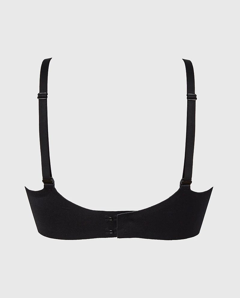 Full Coverage Unlined Bra Tuxedo Black