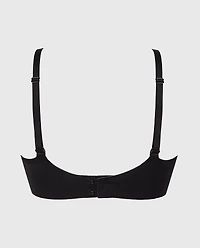 Full Coverage Unlined Bra Tuxedo Black