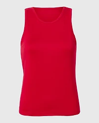 Casual Sleep Jersey High Neck Tank Passion Red