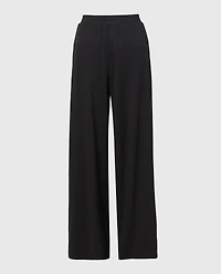 Casual Sleep Jersey Pants Tuxedo Black