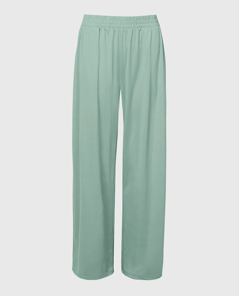 Casual Sleep Jersey Pants Iceberg Green