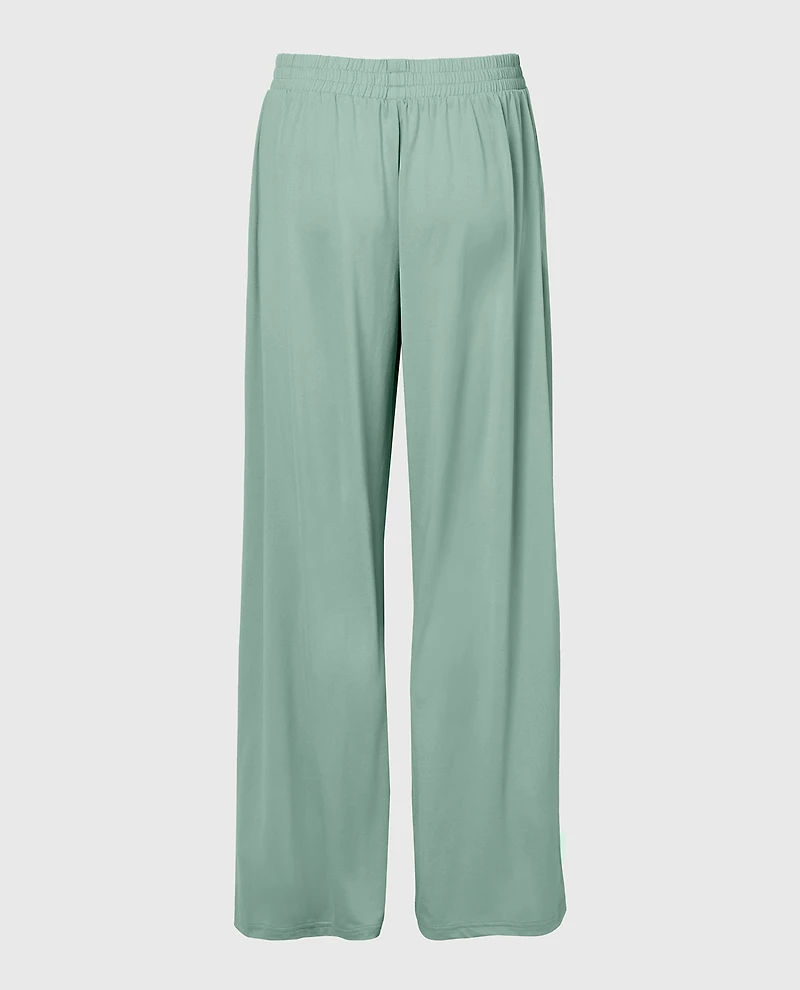 Casual Sleep Jersey Pants Iceberg Green