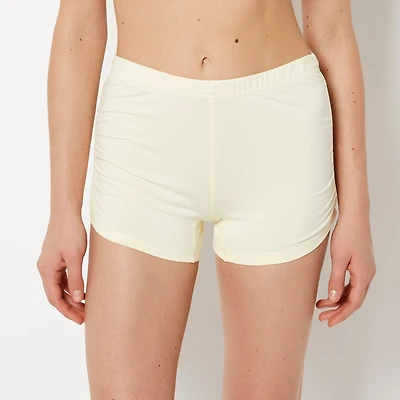 La Senza | Casual Sleep Jersey Side Scrunch Short Lemon Icing Polyester