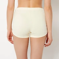 Casual Sleep Jersey Side Scrunch Short Lemon Icing