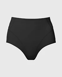 Sculpting Mid-Waist Brief Tuxedo Black