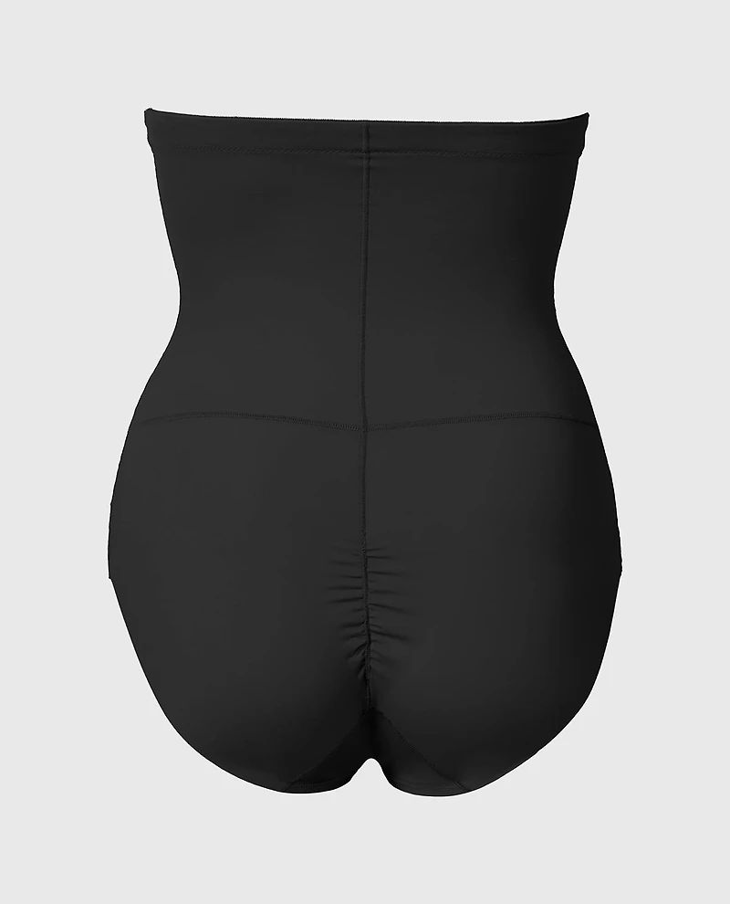 Sculpting High waist Brief Tuxedo Black
