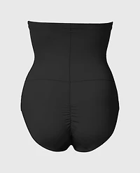 Sculpting High waist Brief Tuxedo Black