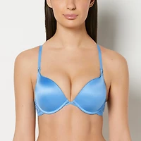 UP 2 Cup Push Bra With Lush Lace Wing Azure Blue
