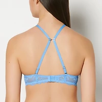 UP 2 Cup Push Bra With Lush Lace Wing Azure Blue