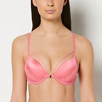 Up 2 Cup Plunge Bra with Exquisite Lace Pink Lemonade