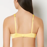 Lightly Lined Full Coverage Bra with Lush Lace Pale Banana