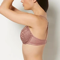 Soutien-gorge légèrement doublé couvrant en dentelle taupe